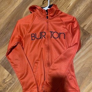 Burton fleece zip up hoodie